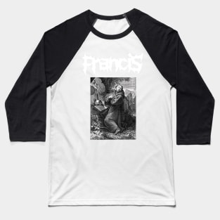 Saint Francis of Assisi Punk Metal Gothic Baseball T-Shirt